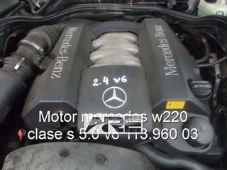 Motor mercedes w220 clase s 5.0 v8 113.960