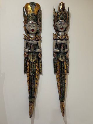 figuras decorativas ( pareja ) Indonesia Pared