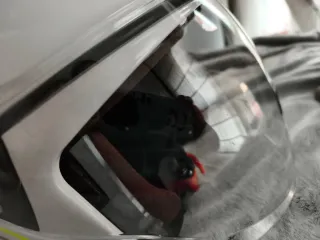 Casco Moto LS2 Blanco y Amarillo