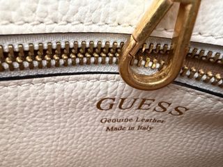 Bolso Guess Piel Blanco y Dorado Orginal