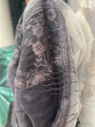 Peluca pelo natural rizado negro