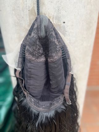 Peluca pelo natural rizado negro