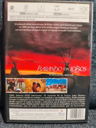 DVD Bailando con Lobos