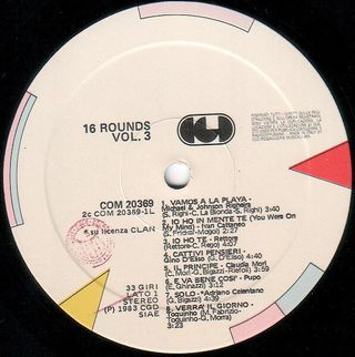 Various 16 Rounds N.3 LP 12" 33 RPM 1983