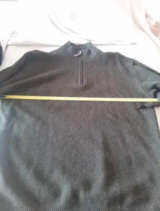 Maglione OVS con zip verde oliva taglia XL