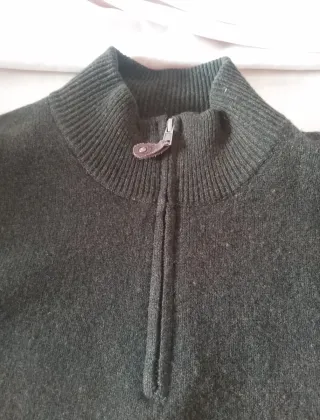 Maglione OVS con zip verde oliva taglia XL