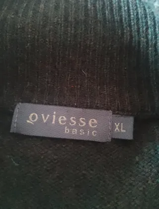 Maglione OVS con zip verde oliva taglia XL