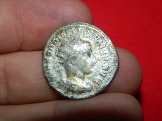 Lote cuatro antoninianos Romanos plata y forrados