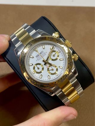 Seiko Mod Daytona Oro y Acero