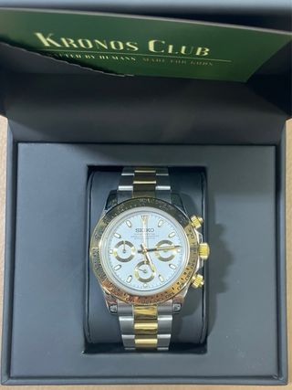 Seiko Mod Daytona Oro y Acero