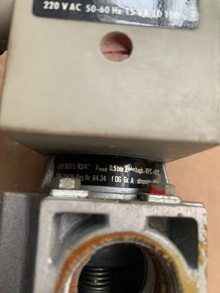 Electroválvula Gas 220V