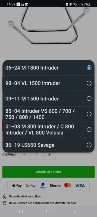 Soporte Alforjas Highway Hawk