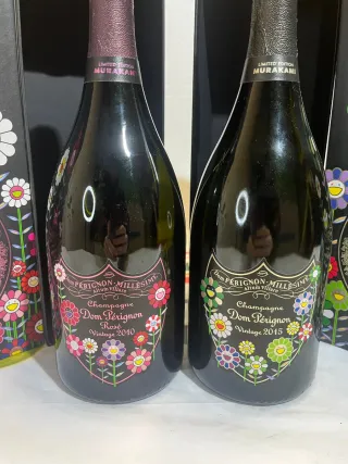dom perignon murakami•botella dom perignon vacìa