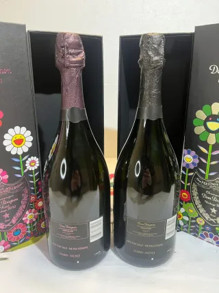 dom perignon murakami•botella dom perignon vacìa