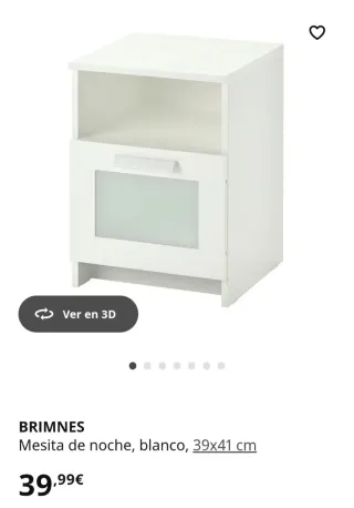 2 Mesitas de Noche Ikea Blancas