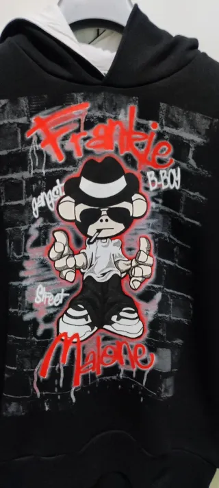 Felpa con cappuccio uomo L