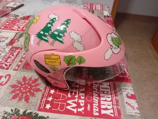 Casco infantil niña rosa