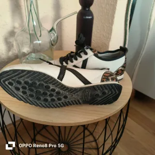 Zapatillas Munich Blancas y Leopardo