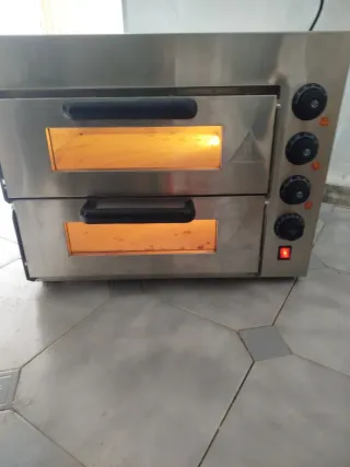 Horno Industrial Pizza/Panini Doble Eléctrico
