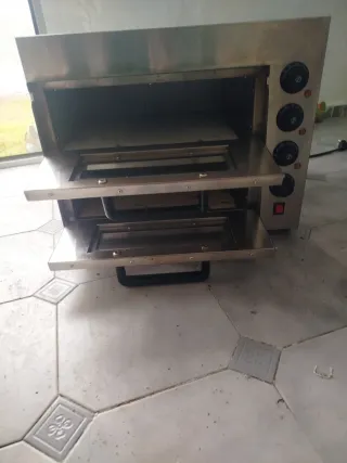 Horno Industrial Pizza/Panini Doble Eléctrico