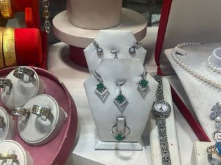 Conjunto Plata Azul y Zafiro