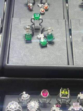 Conjunto Plata Azul y Zafiro