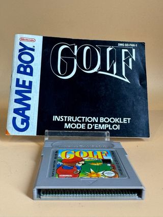 Golf para Game Boy con manual Bandai