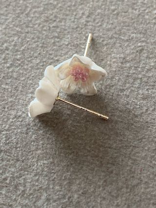 Pendientes Flor Plata y Resina