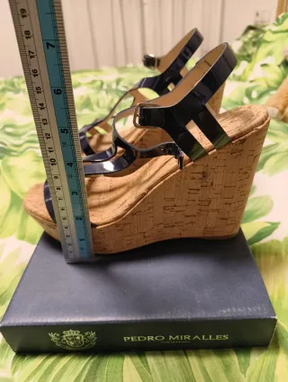 Sandalias Gloria Ortiz plataforma Azul Marino