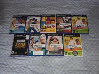 Lote 9 Juegos Singstar PS2