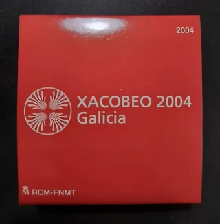 Moneda de 10€ conmemorativa año Xacobeo 2004