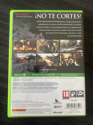 Metal Gear Rising Xbox 360 PAL ESP