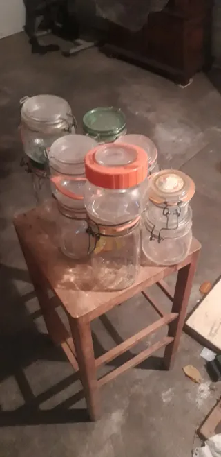 11 Vasi Ermetici Vetro con Chiusura a Leva