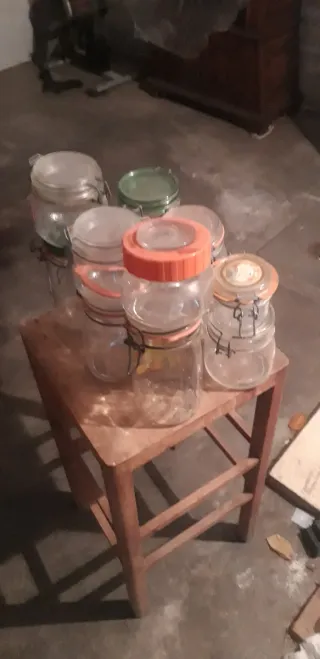 11 Vasi Ermetici Vetro con Chiusura a Leva