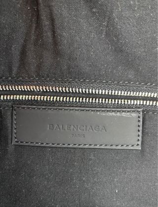 Borsa tote Balenciaga Canvas modello NAVY in tela di cotone con logo frontale