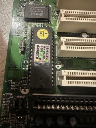 142- antigua placa base slot 1 freetech p6f91 v4.0