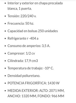 Cámara frigorífica industrial