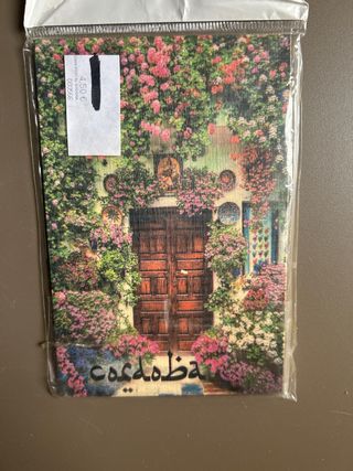 Postal de madera vintage