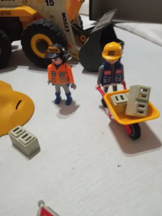 Playmobil Excavadora y Zona de Obras