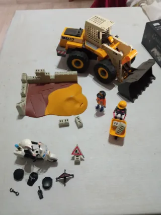 Playmobil Excavadora y Zona de Obras