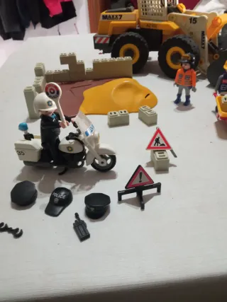 Playmobil Excavadora y Zona de Obras