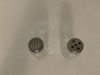 Set Sale e Pepe Vintage Vetro Metallo