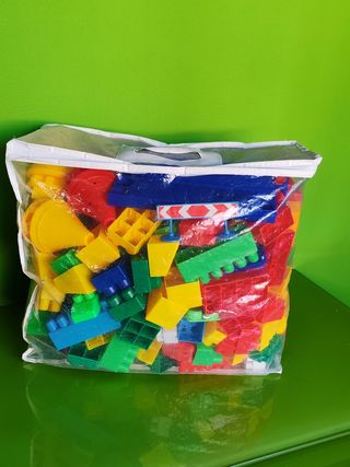 Bloques de construcción de plástico para niños