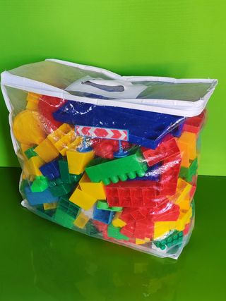 Bloques de construcción de plástico para niños