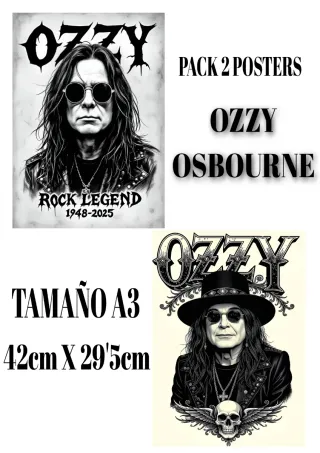 Pack 2 Pósters Ozzy Osbourne