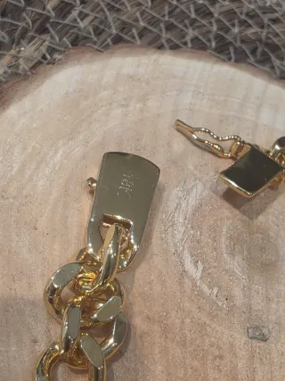 Pulsera esclava chapado oro 18k