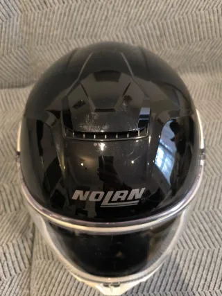 Casco de moto Nolan con accesorios