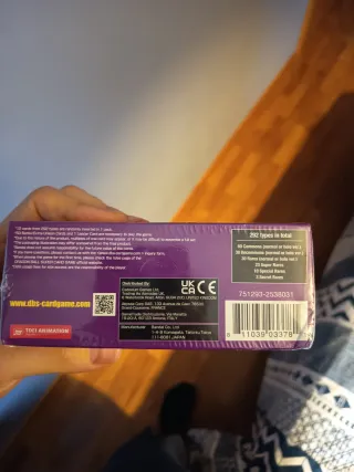 Scatola Gioco di Carte Dragon Ball Linea di Sangue Vermilion