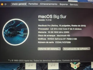 MacBook Pro Retina 2014 i7 15"