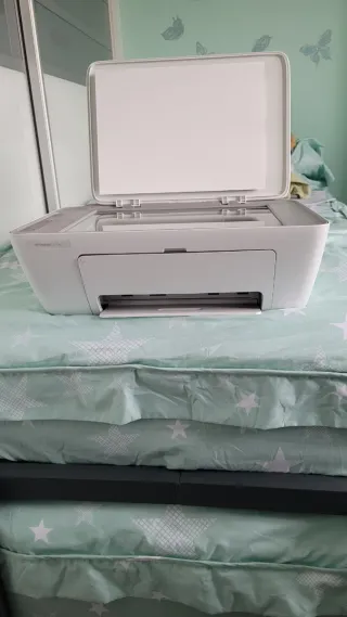 Impresora HP Blanca y Gris